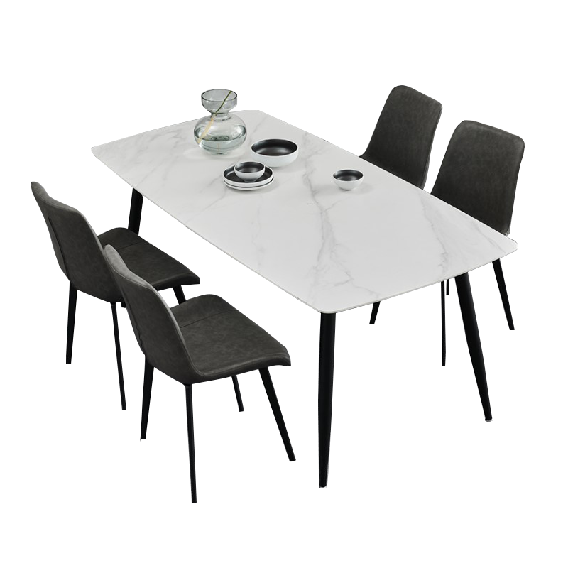 Minimalism Sintered Stone Dining Table IMDT-001 & Dining Chair IMDC-05