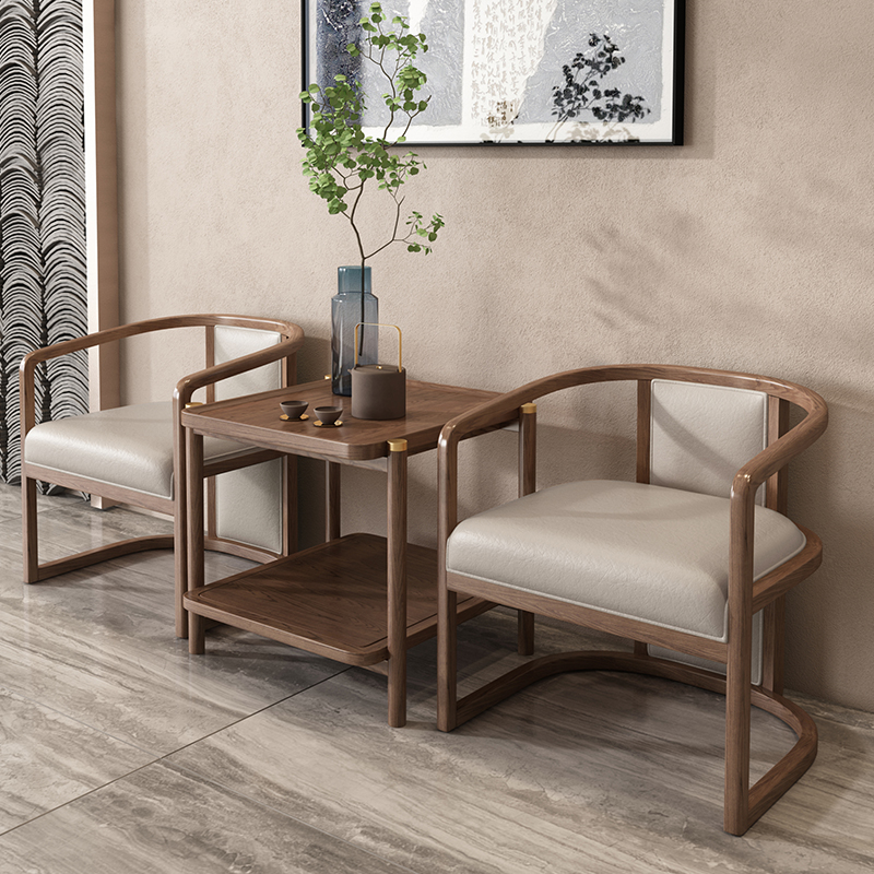 New Chinese Style Solid Wood Tea Stool