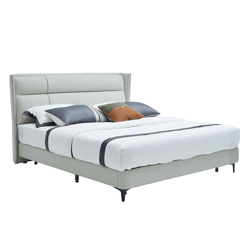Italian Minimalism Style Leather Soft Bed YXRCP0005