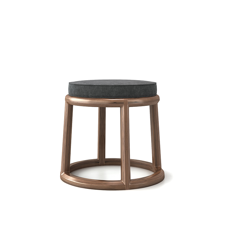 New Chinese Style Solid Wood Tea Stool ZACD-001
