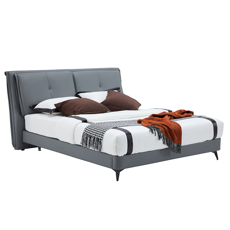 Modern Leather Soft Bed