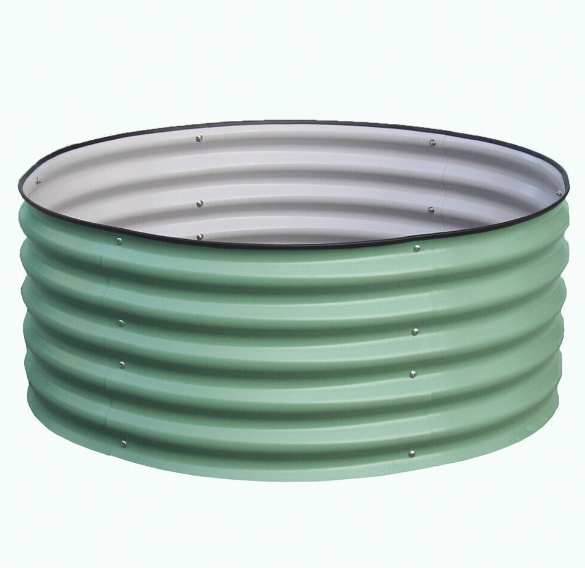 17'' Tall 42'' Round Modular AlumnZinc Mag VEGRU Raised Garden Beds