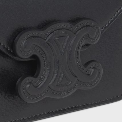 CELINE ショルダーバッグ・ポシェット CELINE★CARD HOLDER WITH CUIR CHAIN(6)