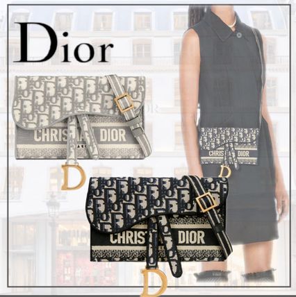 Dior ショルダーバッグ・ポシェット おしゃれ☆ DIOR☆ SADDLE スリムポーチ