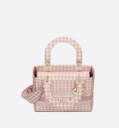Dior ショルダーバッグ・ポシェット DIOR レディ D-ライト バッグ M 千鳥格子 CD 送料込み 限定(10)