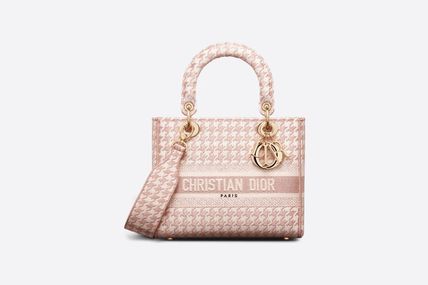 Dior ショルダーバッグ・ポシェット DIOR レディ D-ライト バッグ M 千鳥格子 CD 送料込み 限定(8)