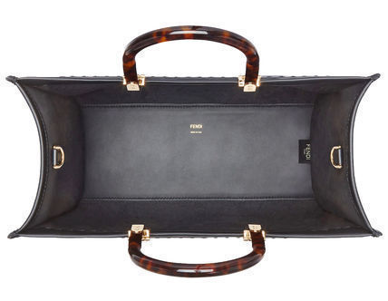 FENDI トートバッグ 国内即発☆FENDI サンシャイン ミディアム トート バッグ レザー(6)