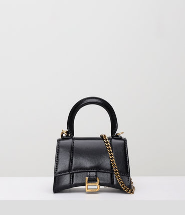 BALENCIAGA ショルダーバッグ・ポシェット 関税負担なし☆BALENCIAGA HOURGLASS ミニ TOP HANDLE バッグ(2)