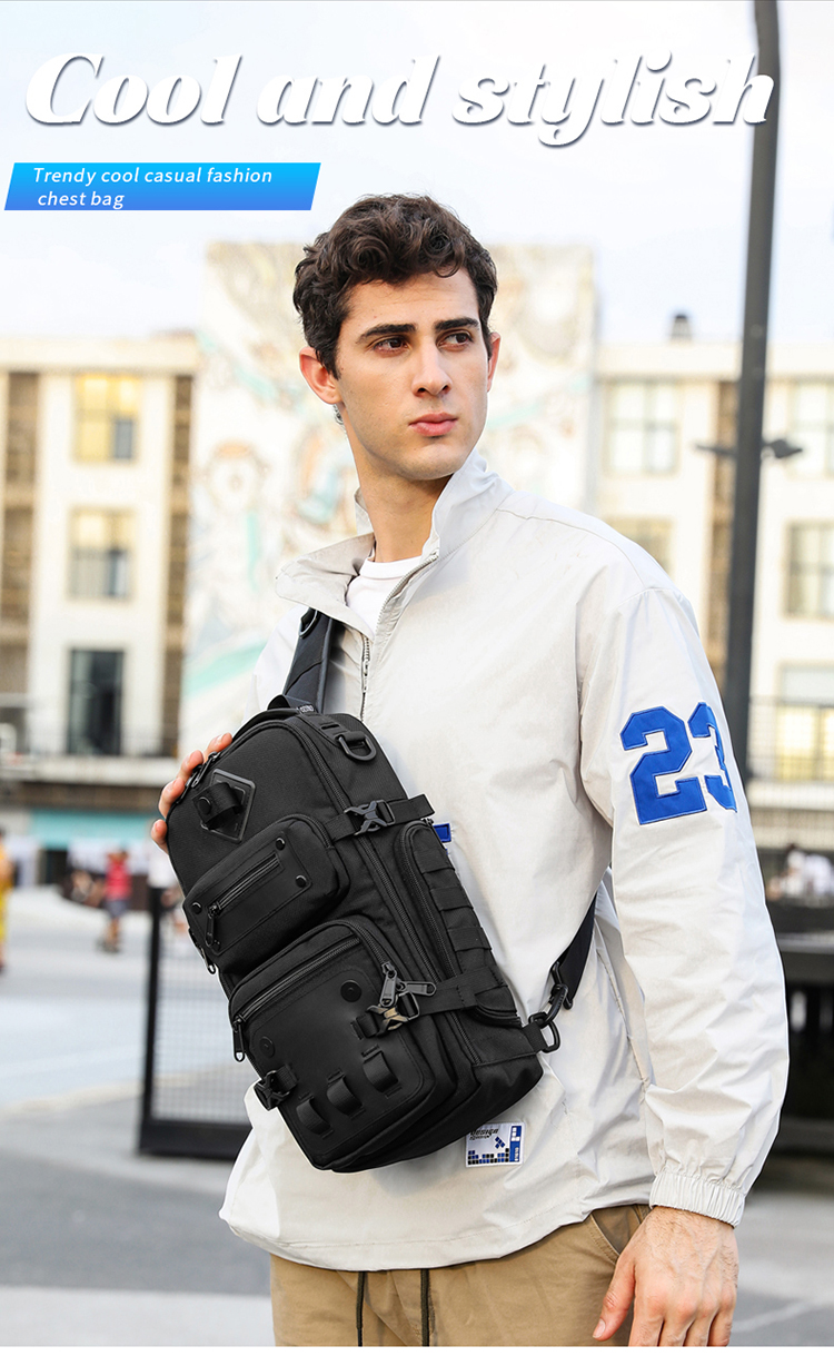 Large Crossbody Bag For Men With Multiple Pockets