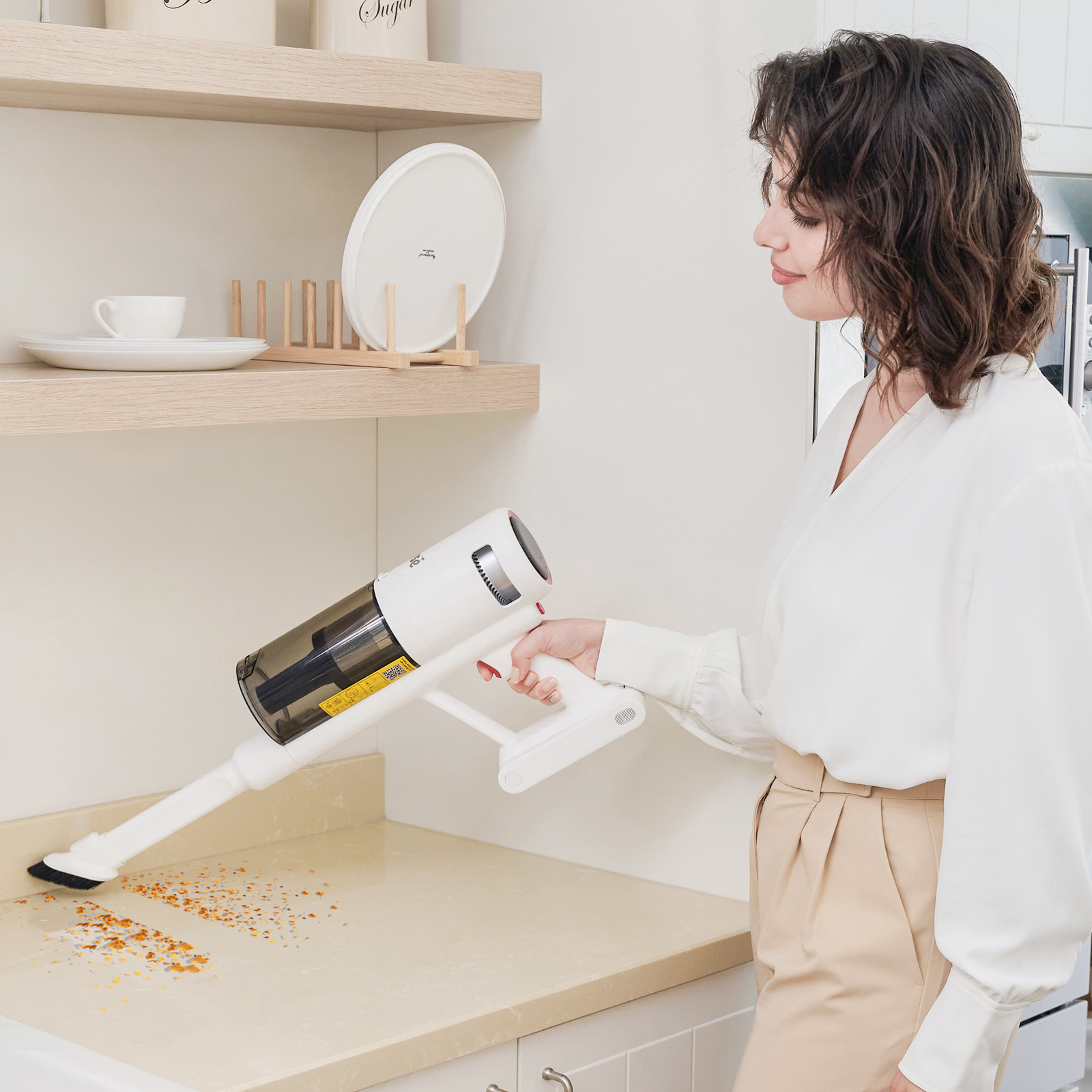 INSE® V120 Cordless Vacuum For Hard Floors with 30Kpa Powerful Suction