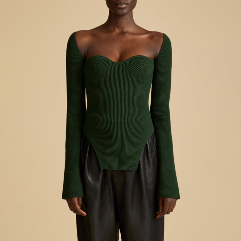 openapi专用，请勿动-Square Collar Long Sleeve Sweaters goods1602#（update31001）11