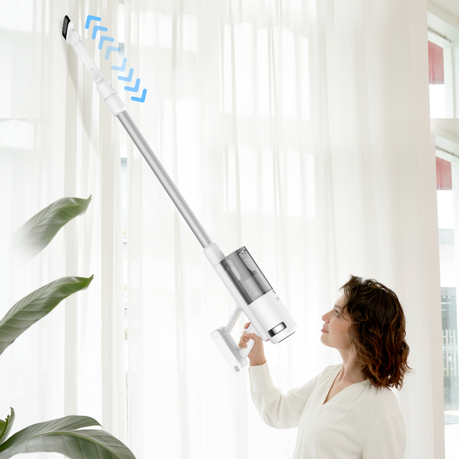 INSE® V120 Cordless Vacuum For Hard Floors with 30Kpa Powerful Suction