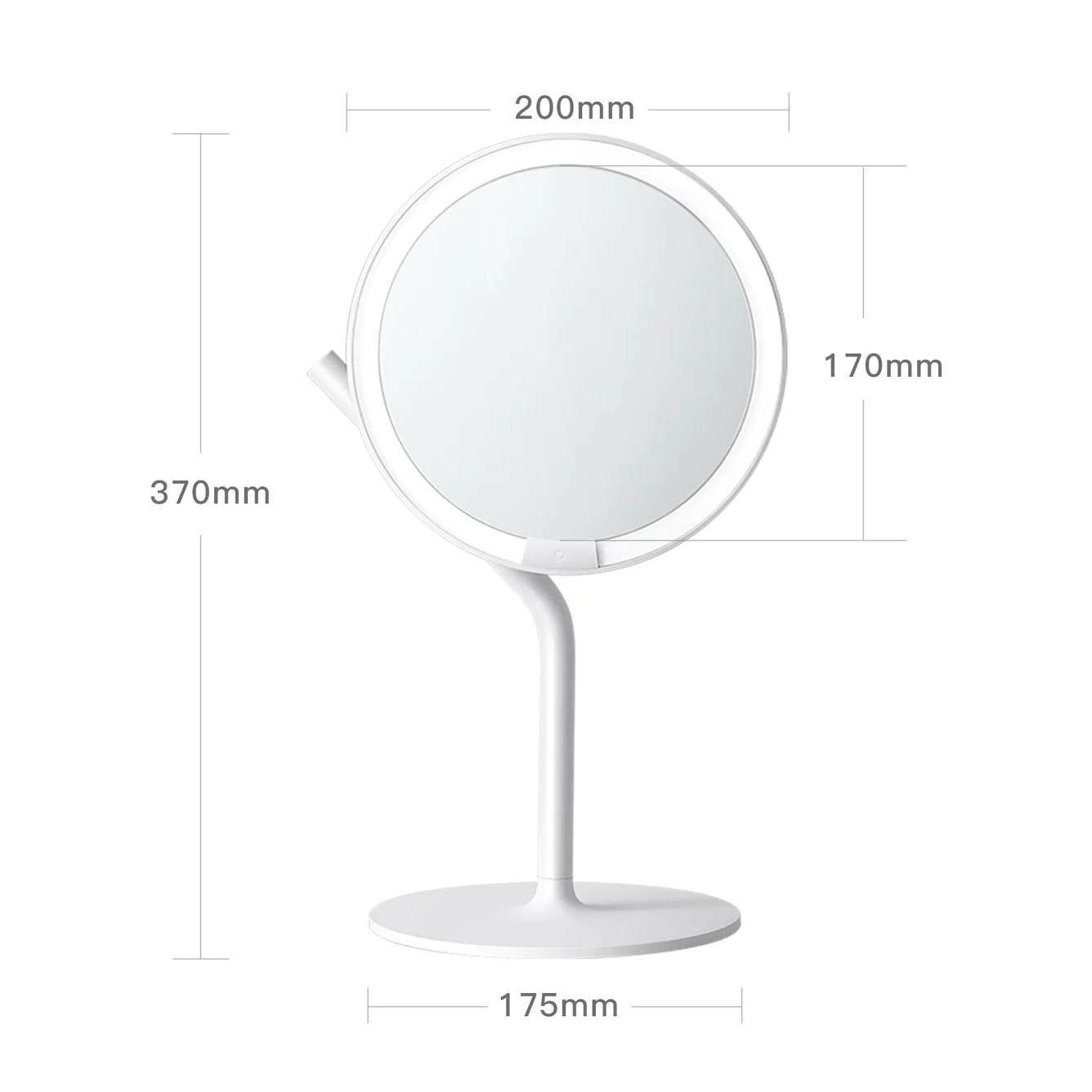 Amiro Mate S LED Makeup Mirror (white)