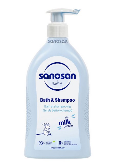 SANOSAN BABY BATH & SHAMPOO 500 ML 