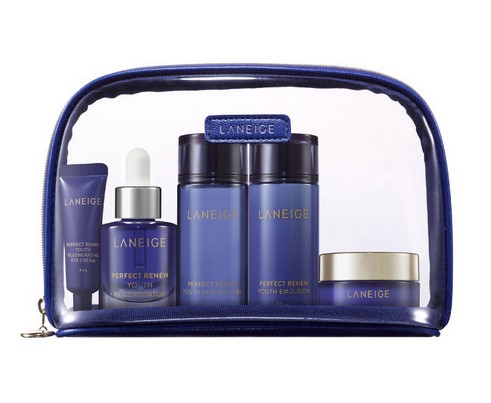 LANEIGE PERFECT RENEW YOUTH 5PCS SET WITH POUCH