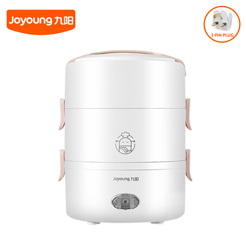 Joyoung Electric Heating Lunch Box / Portable Rice Cooker Multi-Function 3 Layer / Intelligent Reservation Timing Cooking