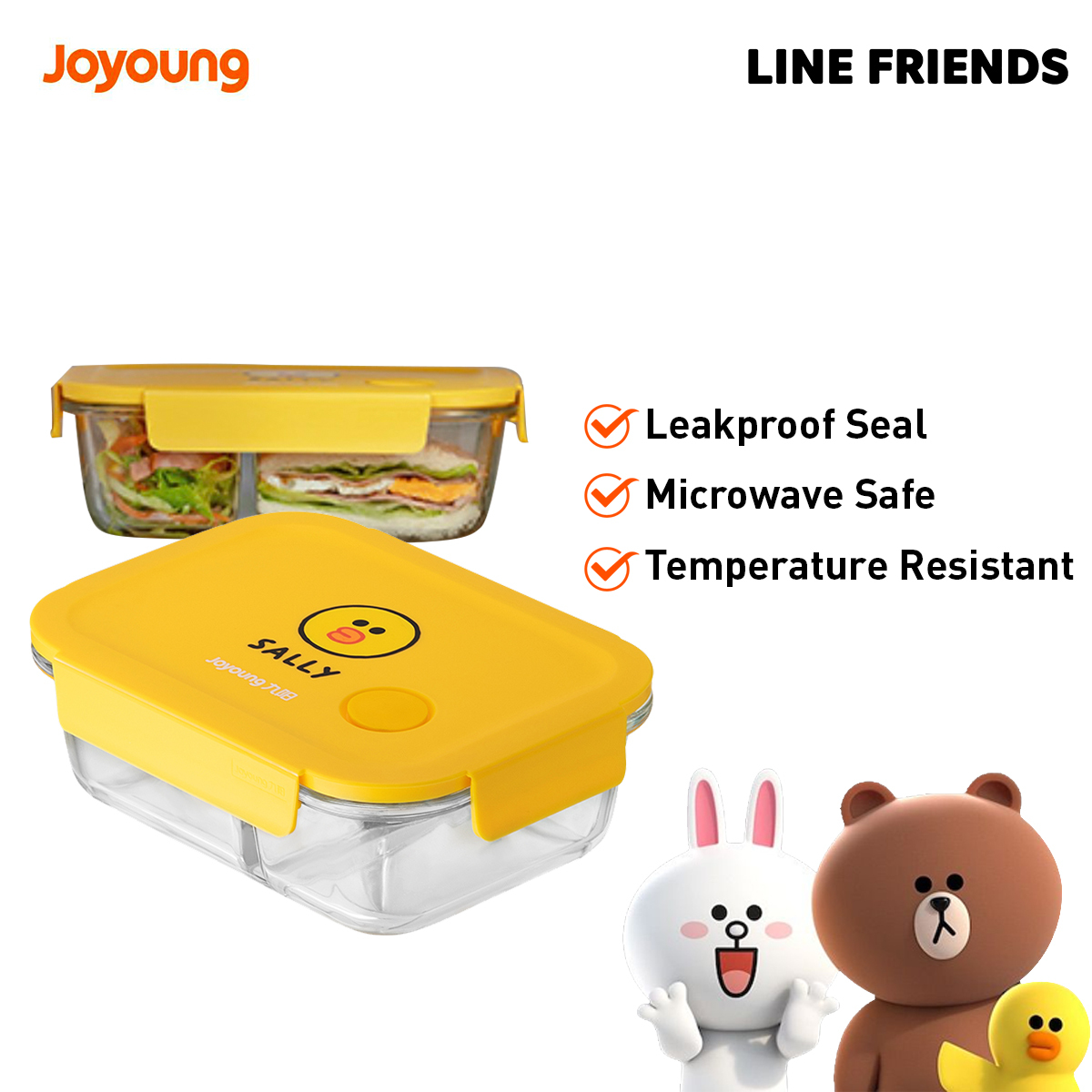 Joyoung X Line Friends Glass Lunch Box
