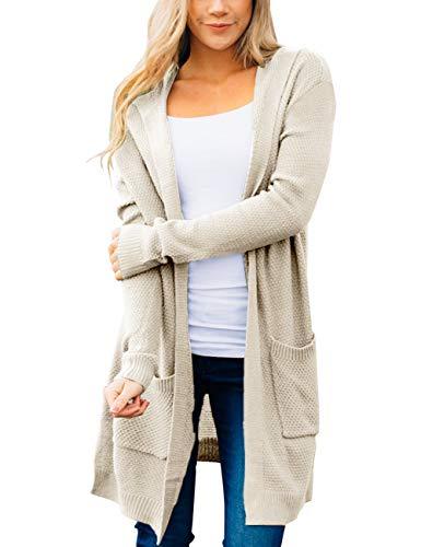 Women's Long Sleeve Open Front Knit Sweater Cardigan Outwear