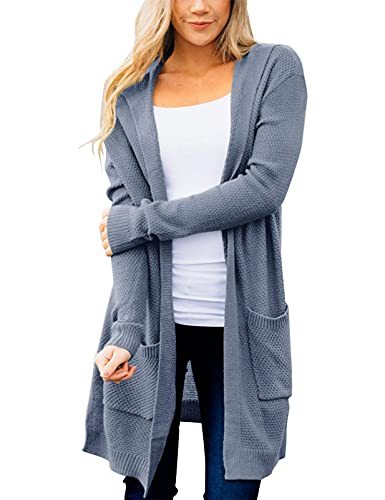 Women's Long Sleeve Open Front Knit Sweater Cardigan Outwear