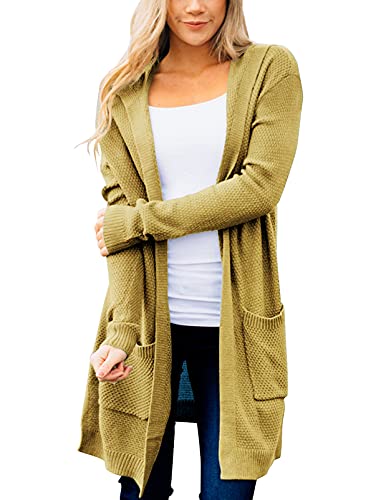 Women's Long Sleeve Open Front Knit Sweater Cardigan Outwear