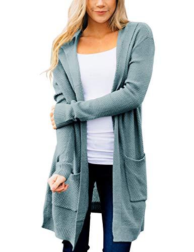 Women's Long Sleeve Open Front Knit Sweater Cardigan Outwear