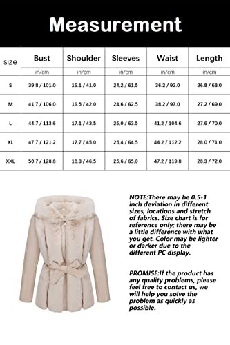 Women Faux Leather Jacket Short Belted Fall Winter Fashion Warm Casual Moto Biker Coat Shaggy Fur Hooded Outwear