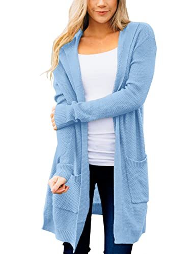 Women's Long Sleeve Open Front Knit Sweater Cardigan Outwear