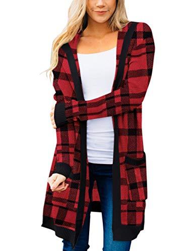 Women's Long Sleeve Open Front Knit Sweater Cardigan Outwear