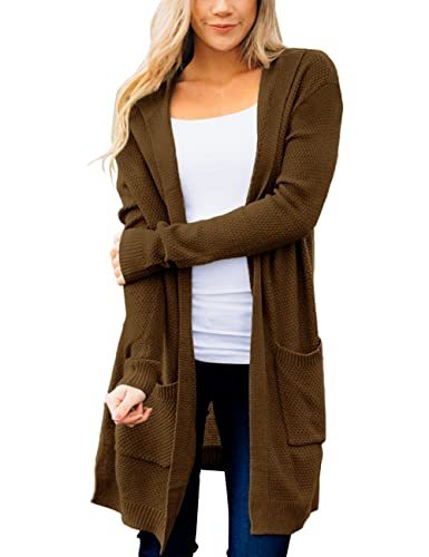 Women's Long Sleeve Open Front Knit Sweater Cardigan Outwear