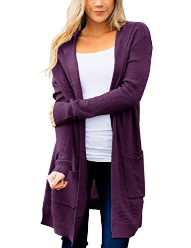 Women's Long Sleeve Open Front Knit Sweater Cardigan Outwear