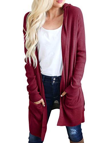 Women's Long Sleeve Open Front Knit Sweater Cardigan Outwear