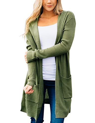 Women's Long Sleeve Open Front Knit Sweater Cardigan Outwear