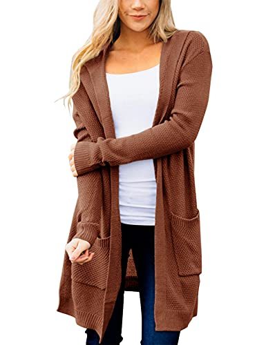 Women's Long Sleeve Open Front Knit Sweater Cardigan Outwear