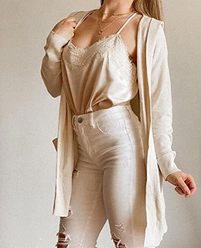 Women's Long Sleeve Open Front Knit Sweater Cardigan Outwear