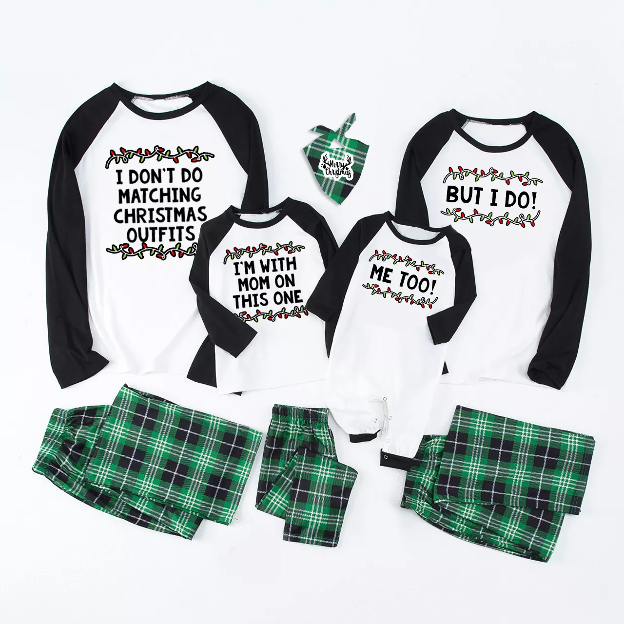 Funny Christmas Family Matching Pajamas（customizable）