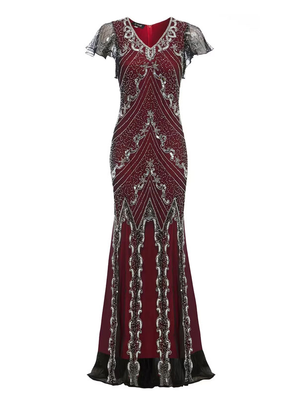 Art Deco Gatsby style evening dress