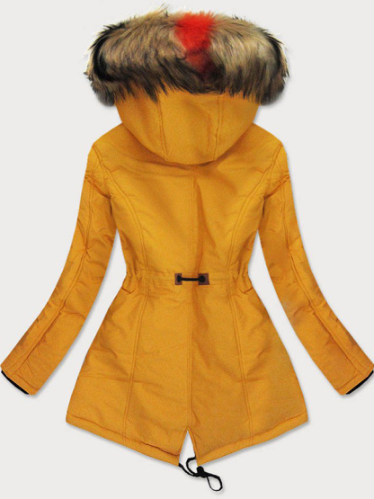 Ladies winter coat yellow
