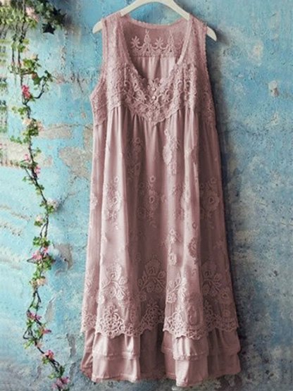 Casual Round Neck Maxi Dresses