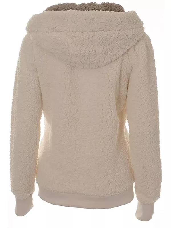 Women's New Hooded Sherpa Casual Winter Warm Jacket