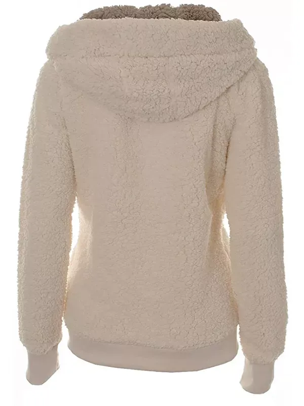 Women's New Hooded Sherpa Casual Winter Warm Jacket