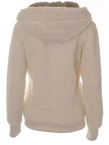 Women's New Hooded Sherpa Casual Winter Warm Jacket