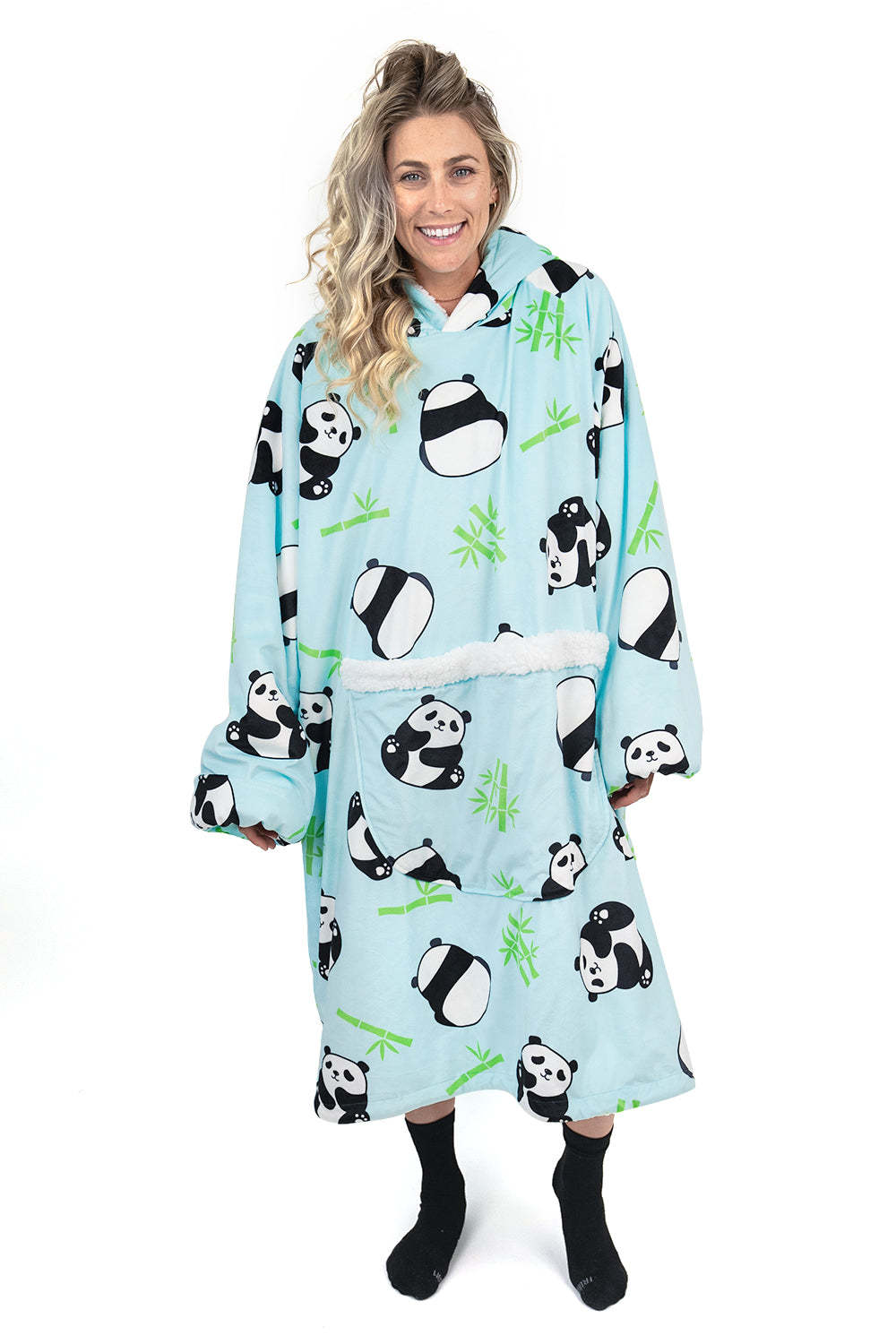 Hoodie Pocket  Panda Blanket Hoodie