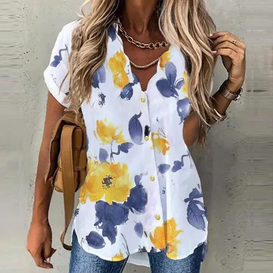 Casual Gift Print Shirt