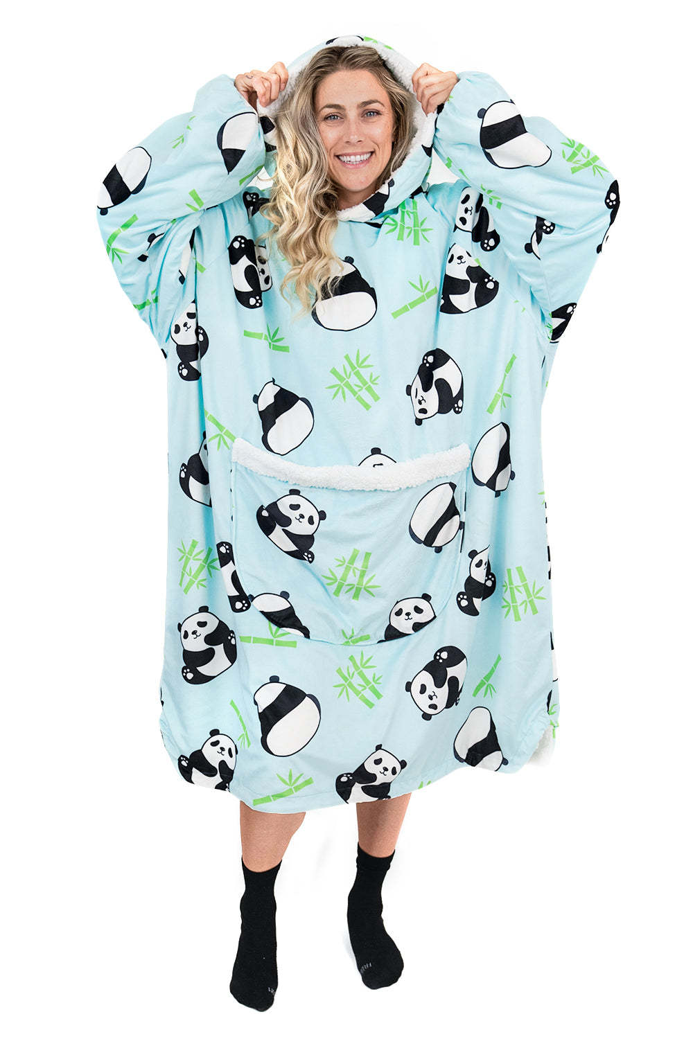 Hoodie Pocket  Panda Blanket Hoodie