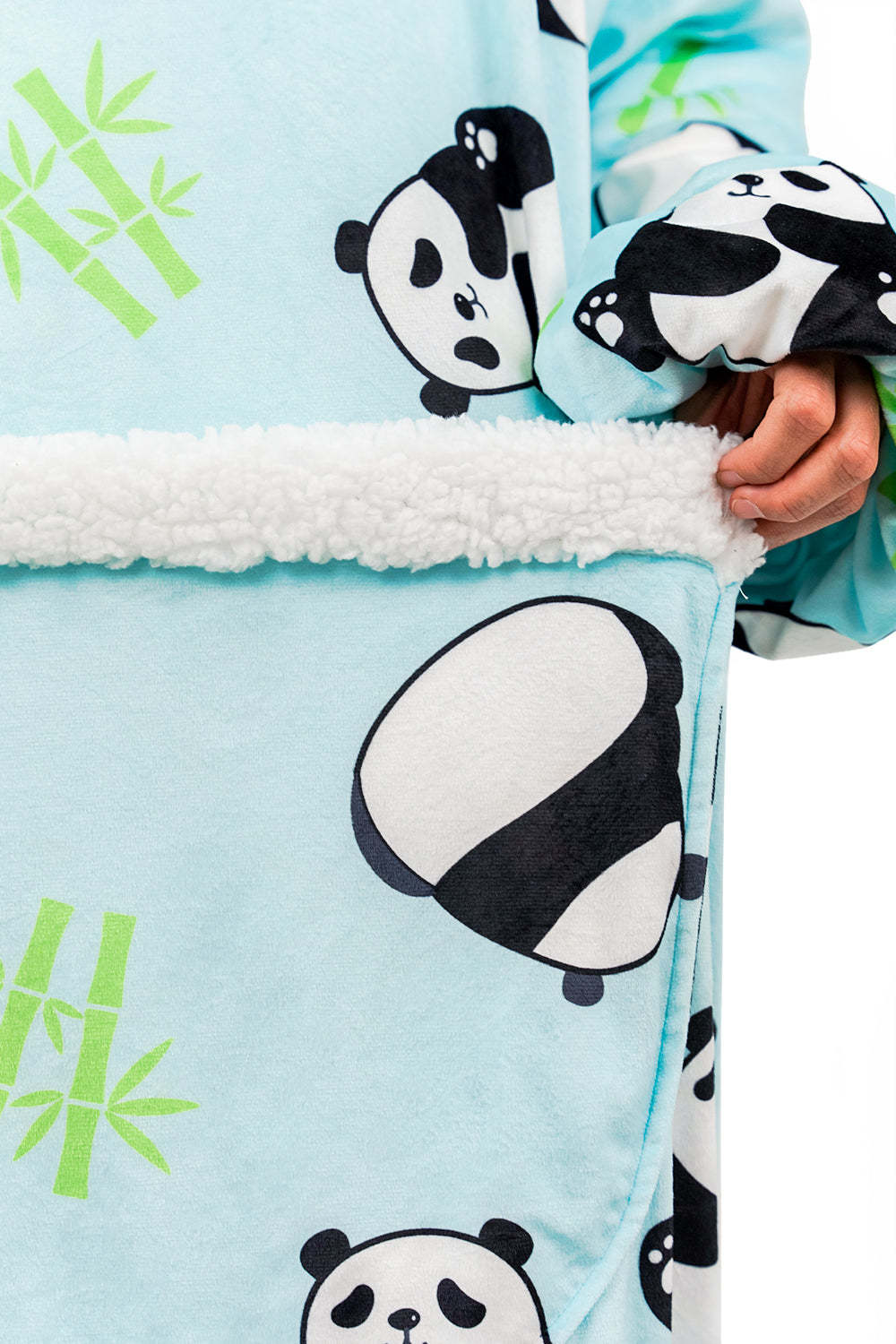Hoodie Pocket  Panda Blanket Hoodie
