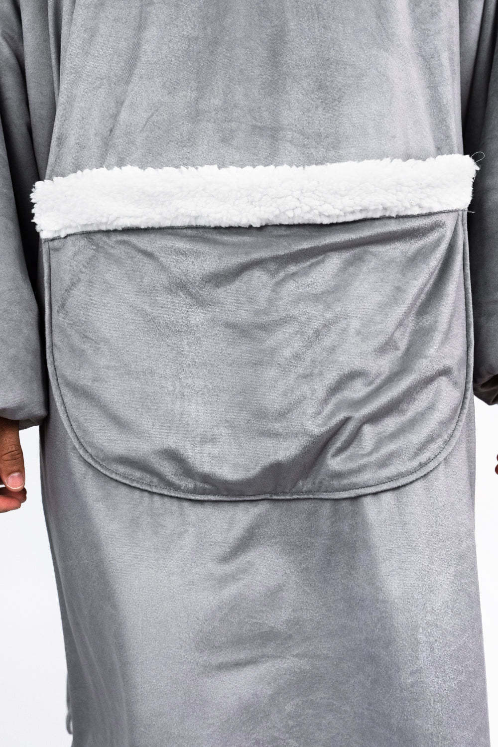 Hoodie Pocket  Gray Blanket Hoodie