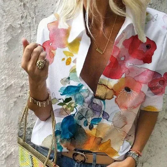 Casual Gift Print Shirt