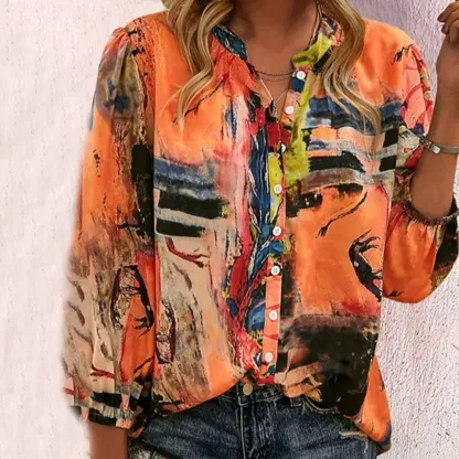 Casual Gift Print Shirt