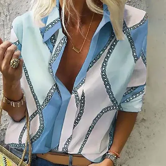 Casual Gift Print Shirt