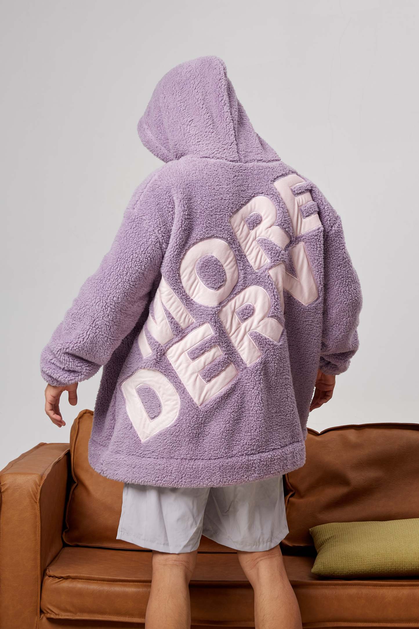 Hoodie Pocket Purple Short Hoodie Blanket